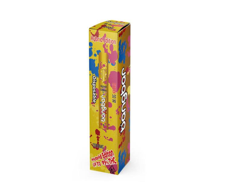 Bangbar Disposable vape AK OG 2g bangbar 2g Disposable bangbar Hybrid Edition bangbar 2 gram Disposable Bangbar Disposable