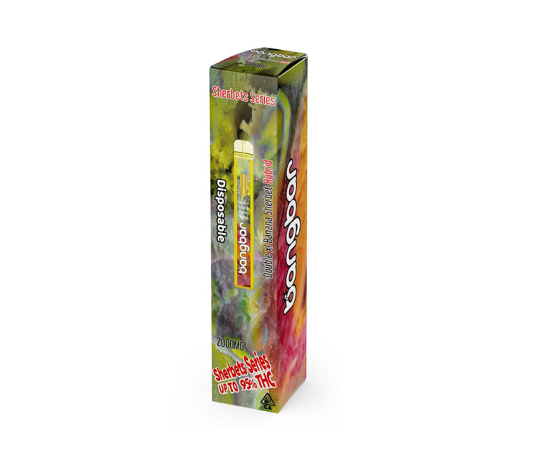 Bangbar Disposable Double XL Banana 2g bangbar 2g Disposable bangbar Sherbets Series bangbar 2 gram Disposable Bangbar Disposable